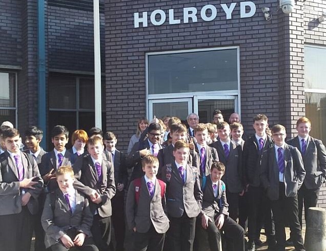 Image: Hollingworth Academy pupils visit Holroyd’s Engineering