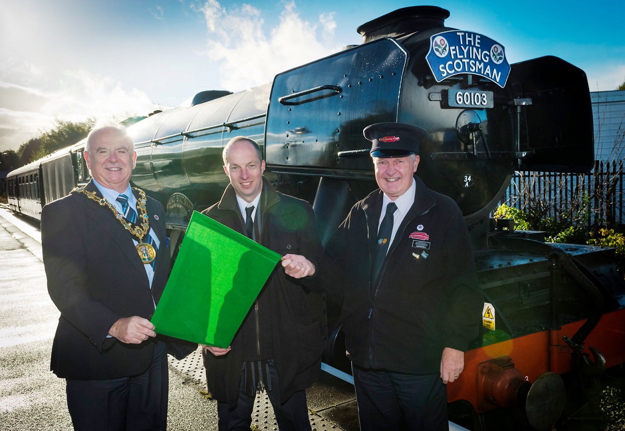 Image: On the right track: company behind restored Flying Scotsman rolls into Rochdale
