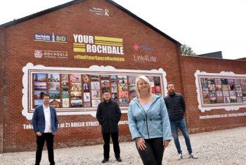 Artwork depicts the meaning of Rochdale – 91 times
