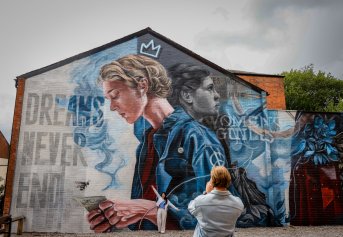Wonder walls: Mural festival draws crowds and praise as Rochdale becomes giant art gallery