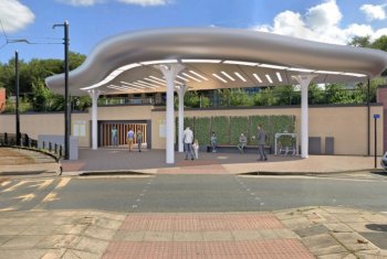 New entrance for Rochdale Train Station