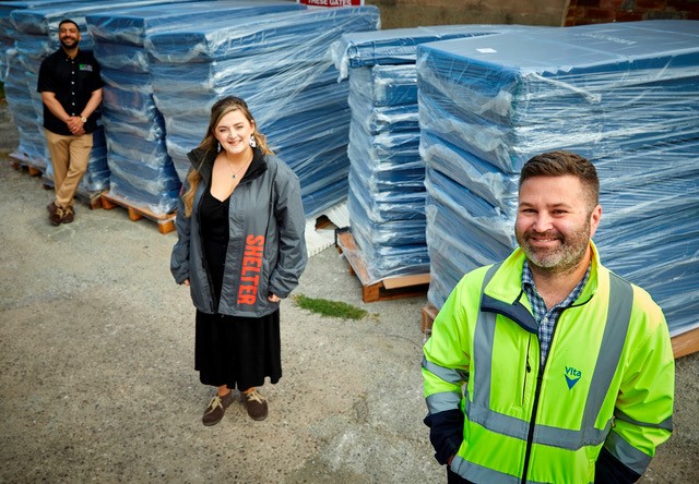 Image: Vita Group donate 300 mattresses to help homeless