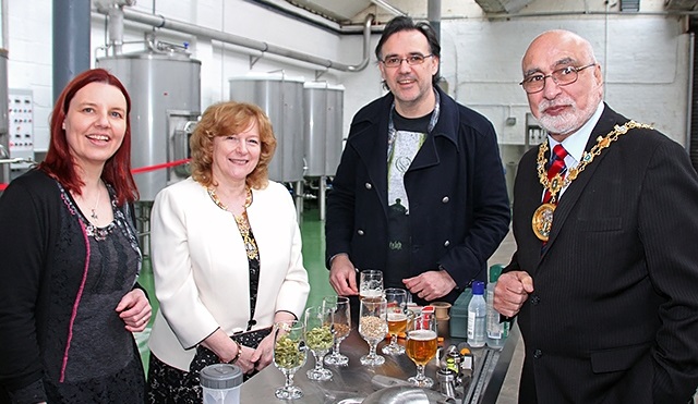 Image: Serious Brewing: Mayor opens new brewing company