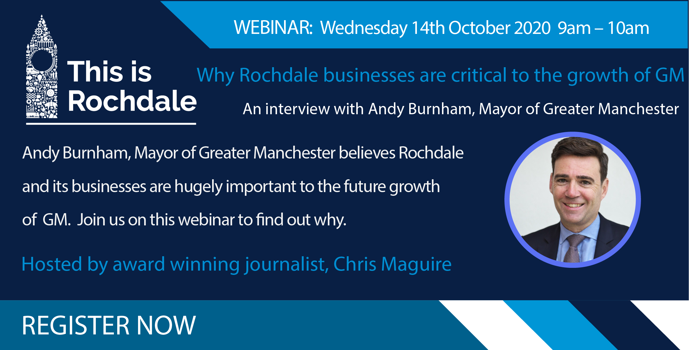 Image: GM Mayor Burnham to speak at Rochdale business event