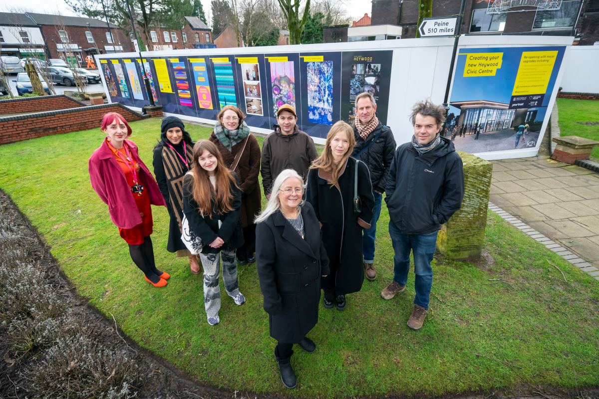 Image: Building site becomes outdoor art gallery